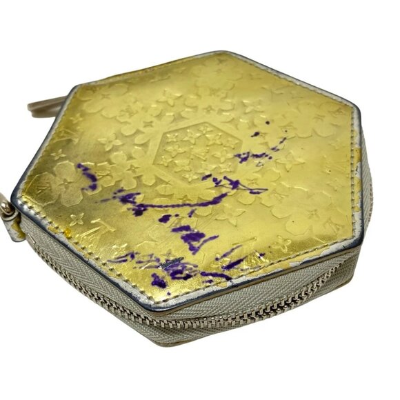 Auth LOUIS VUITTON Porte Monnaie Flocon M58215 Argent Monogram Vernis - SN4029 - Picture 5 of 7